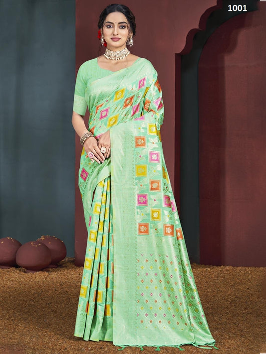 1001 Swapnil Cotton Bunawat Silk Sarees