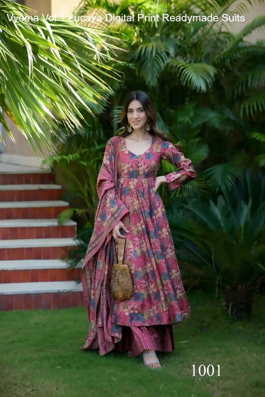 1001 Vyoma Vol 1 Lucaya Digital Print Readymade Suits