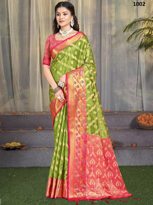 1002 Akshya Bunawat Cotton Sarees