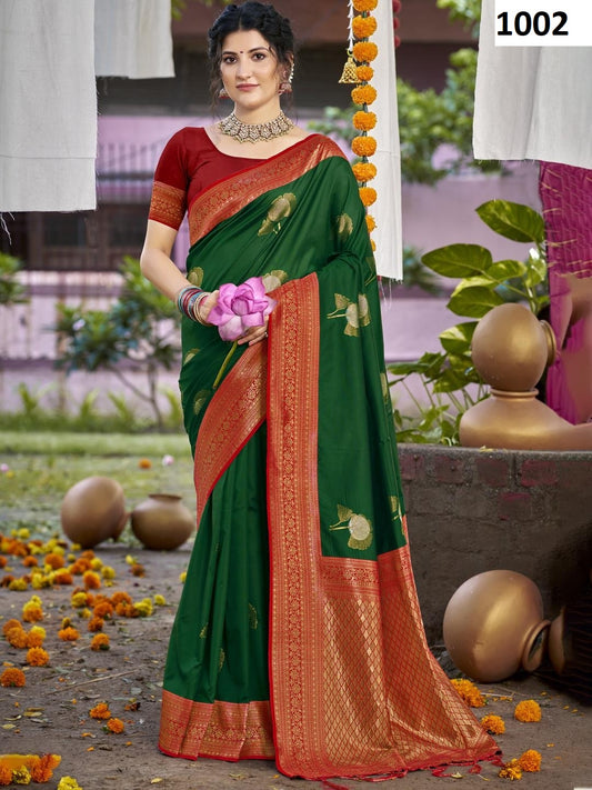 1002 Antique Bunawat Silk Sarees