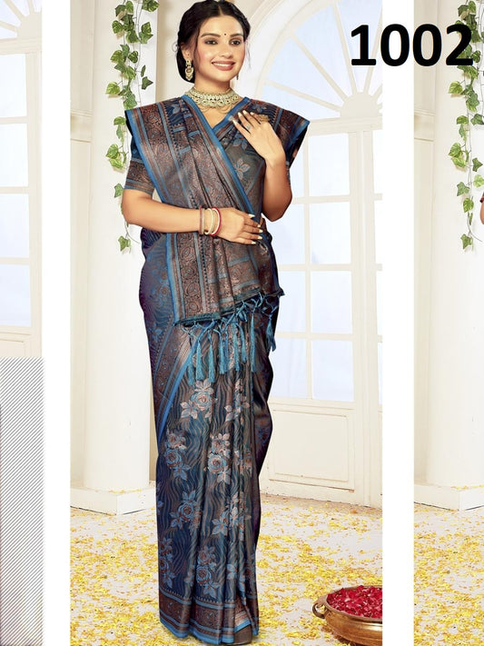 1002 Bhumika Bunawat Satin Sarees
