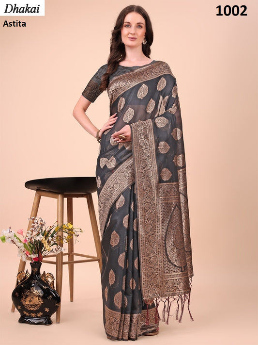 1002 Dhakai Astita Cotton Sarees