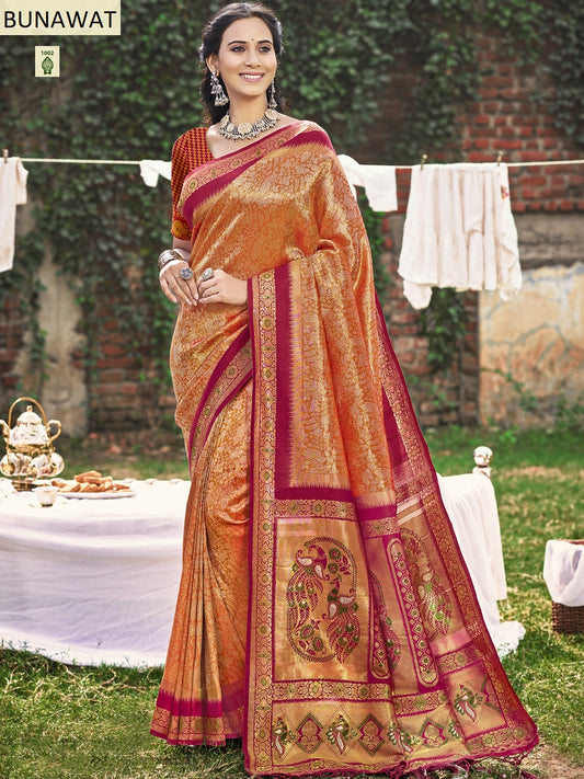 1002 Jardoshi Silk Bunawat Silk Sarees