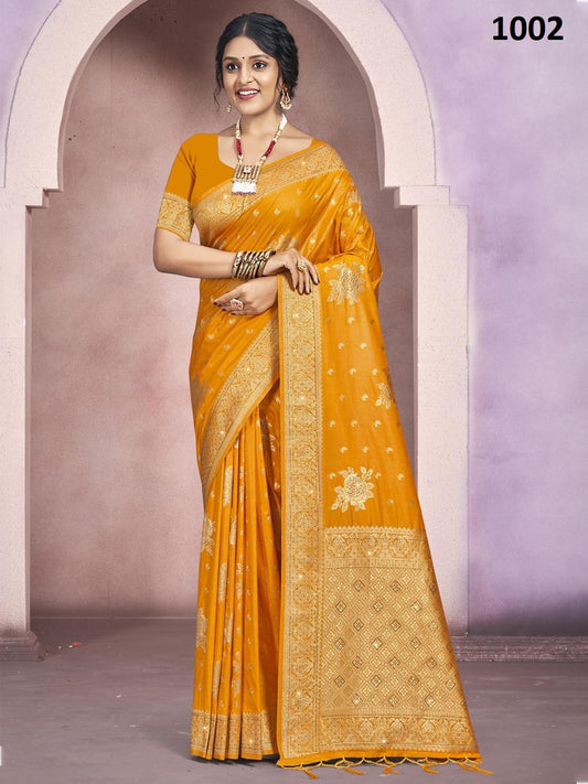 1002 Kamdhenu Vol 5 Bunawat Silk Sarees