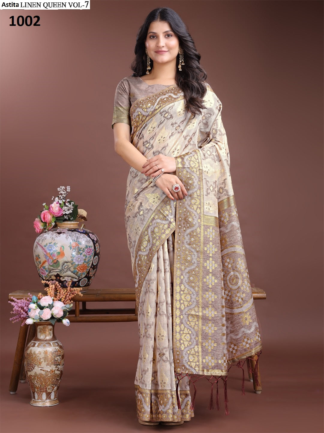 1002 Linen Queen Vol 7 Astita Cotton Sarees