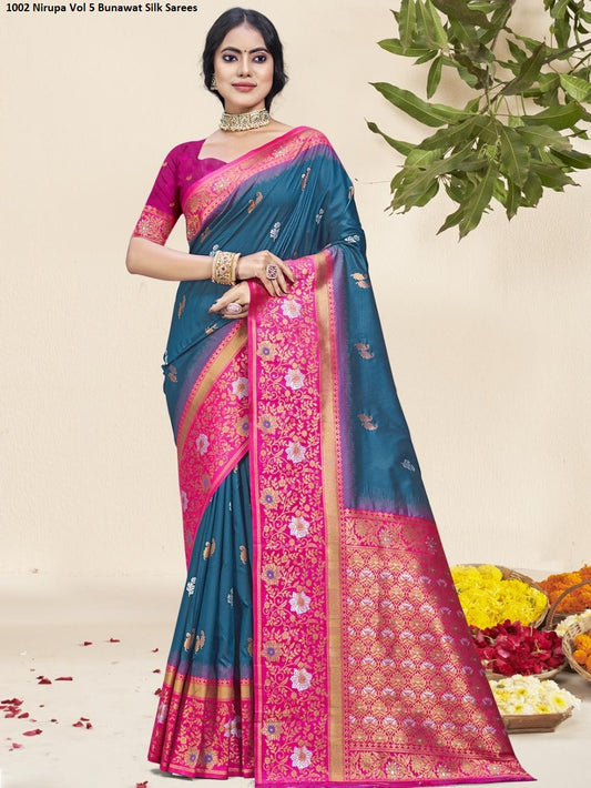 1002 Nirupa Vol 5 Bunawat Silk Sarees