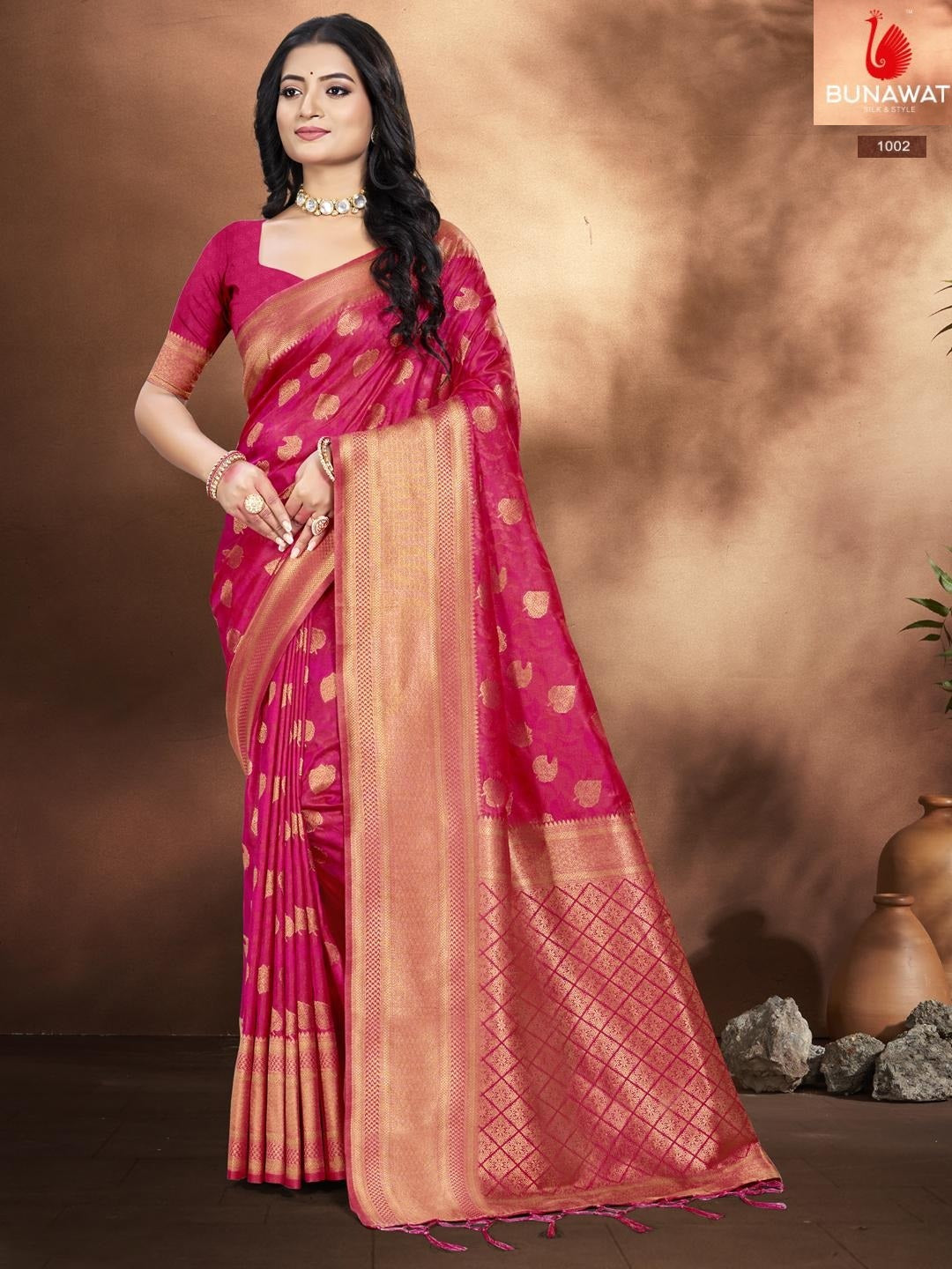 1002 Pankhudi Silk Bunawat Silk Sarees