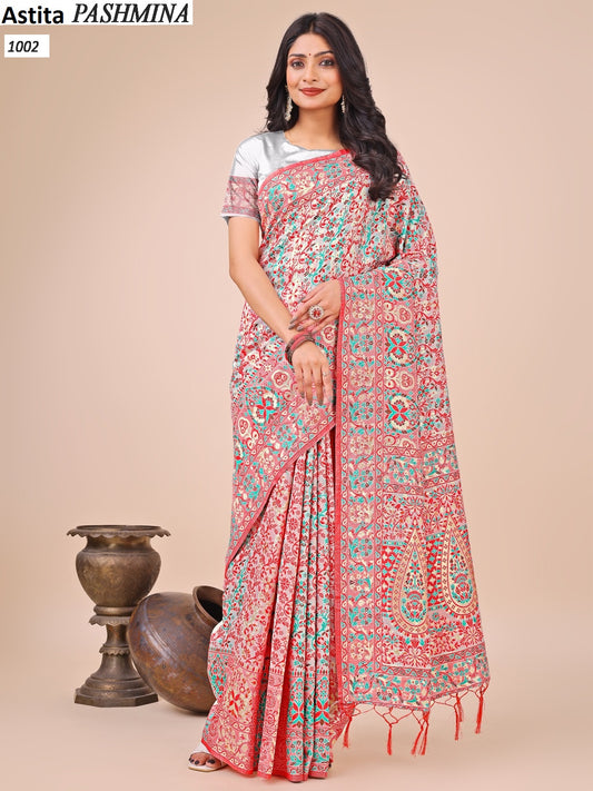 1002 Pashmina Astita Cotton Sarees