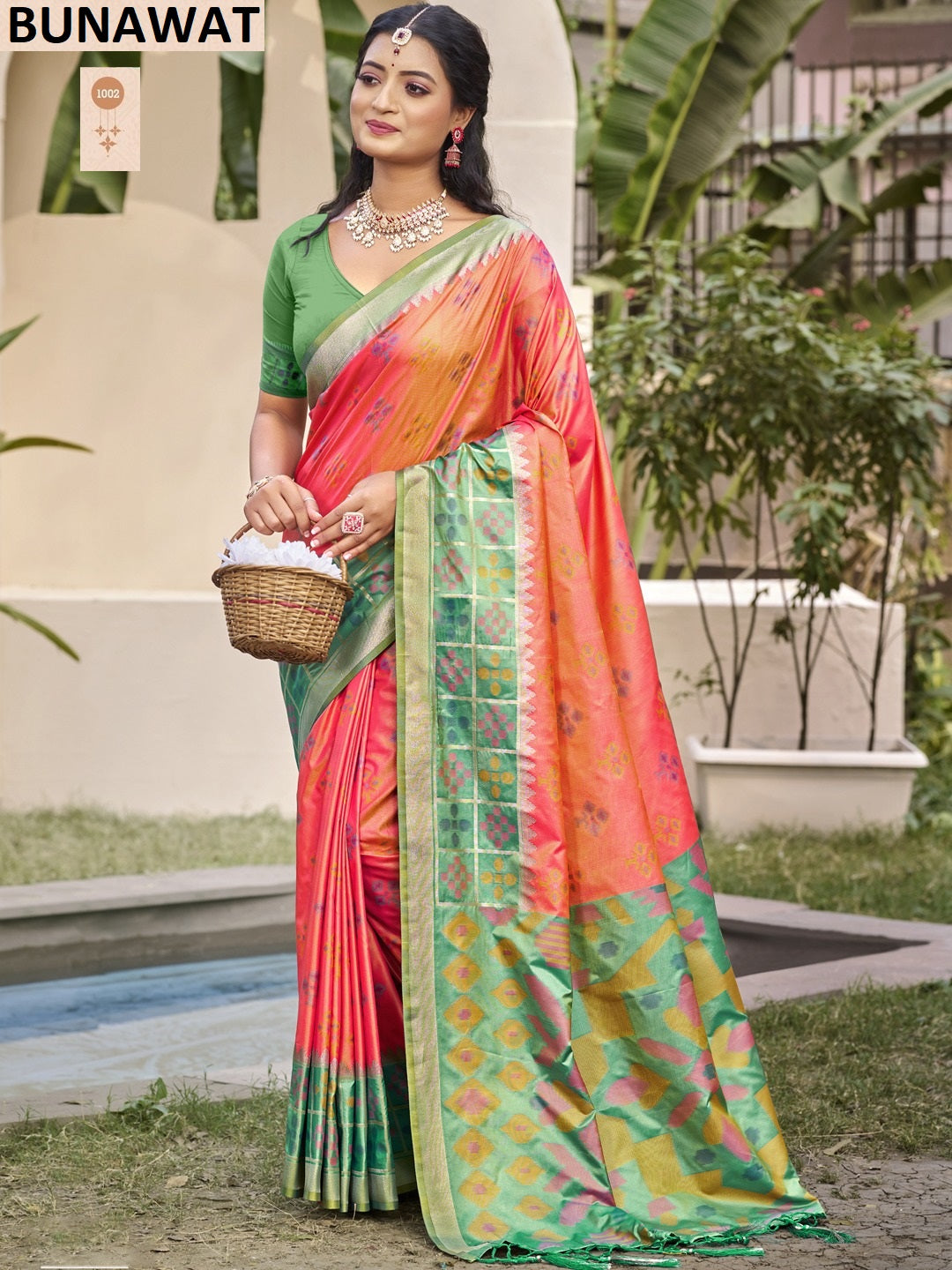 1002 Pochampalli Silk Vol 6 Bunawat Silk Sarees