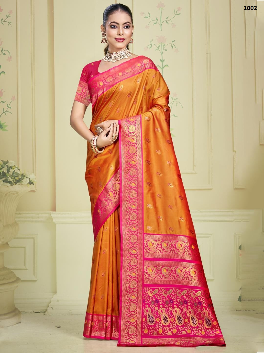 1002 Rajsangini Bunawat Silk Sarees