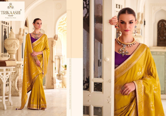1002 Shanvika Trikaashi Nv Satin Sarees