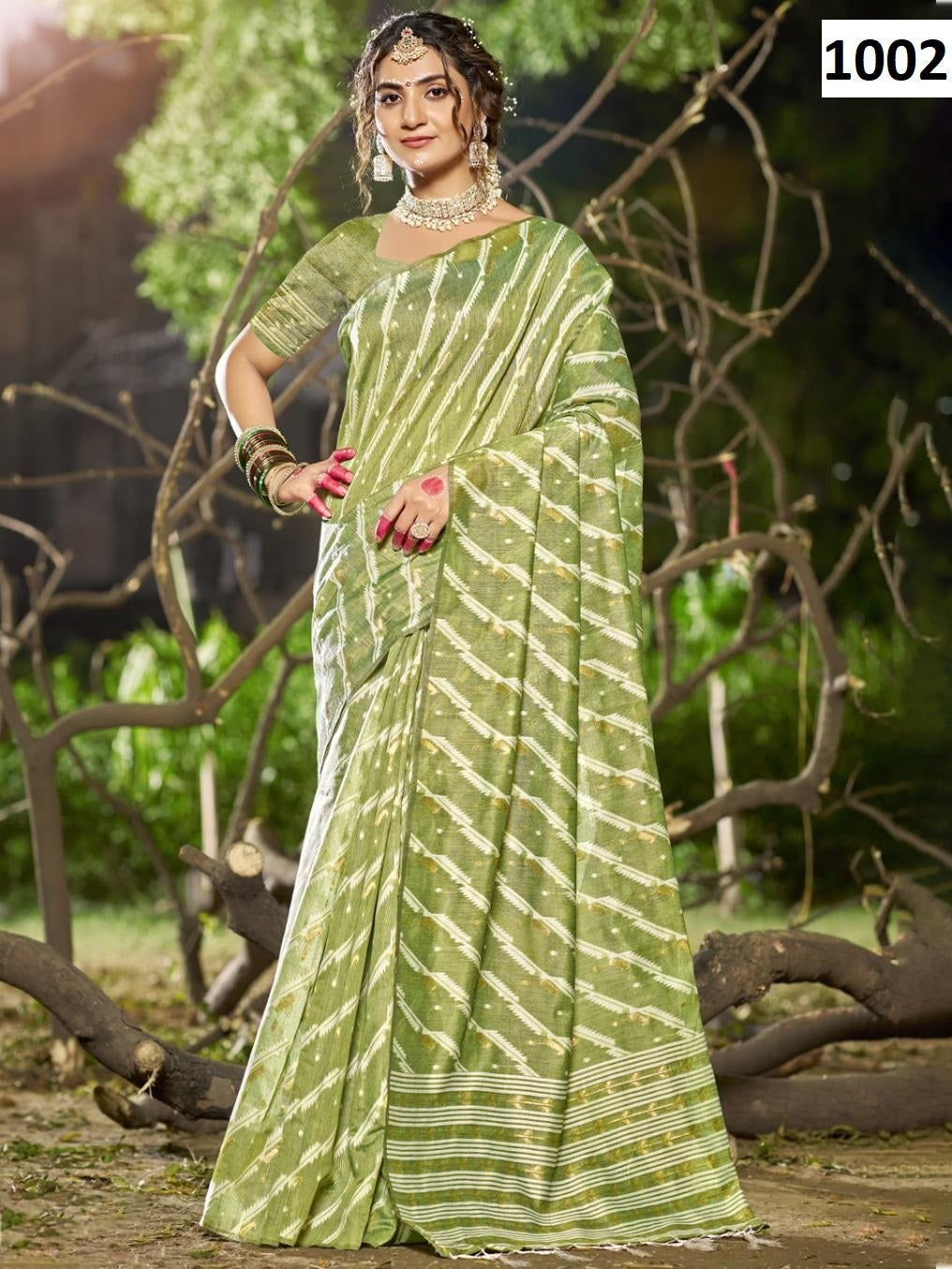 1002 Silver Line Vol 2 Bunawat Cotton Sarees