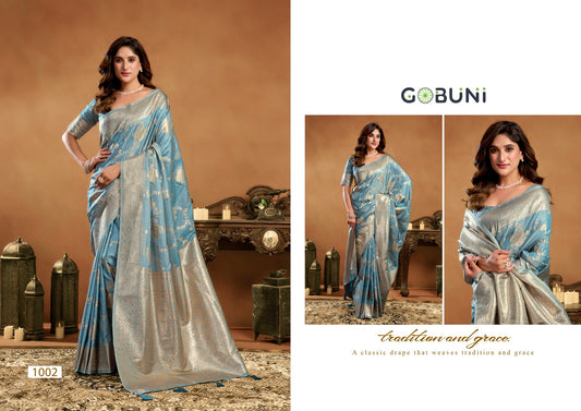 1002 Srivalli Gobuni Silk Sarees