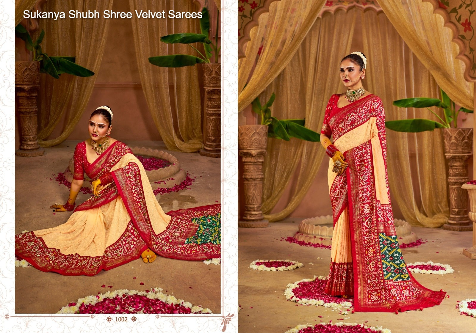 1002 Sukanya Shubh Shree Velvet Sarees