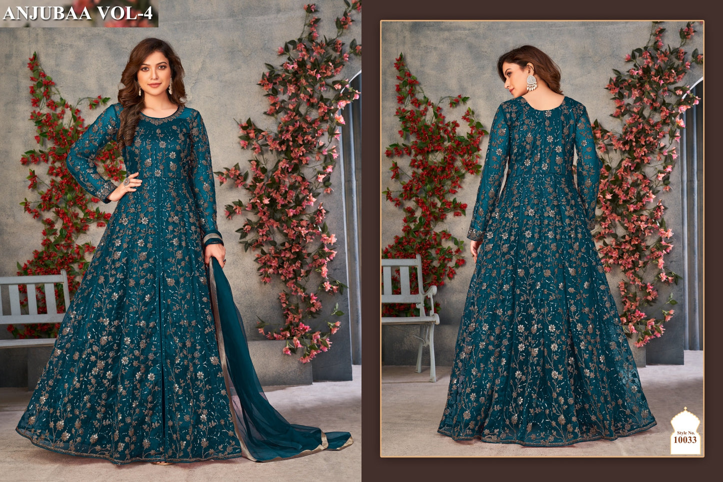 10033 Vol 4 Anjubaa Net Pakistani Salwar Suits