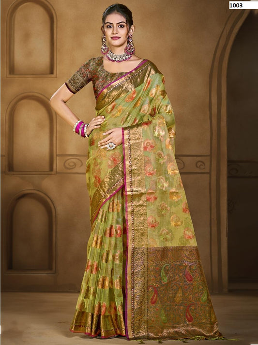 1003 Chandani Vol 2 Bunawat Organza Sarees