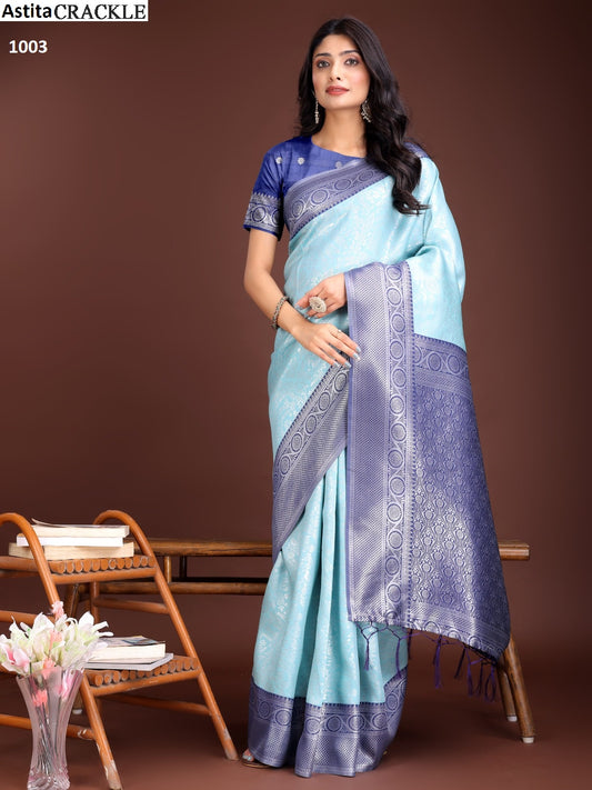 1003 Crackle Astita Silk Sarees