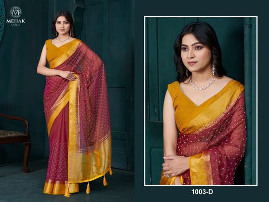 1003D Mehek Jacquard Sarees