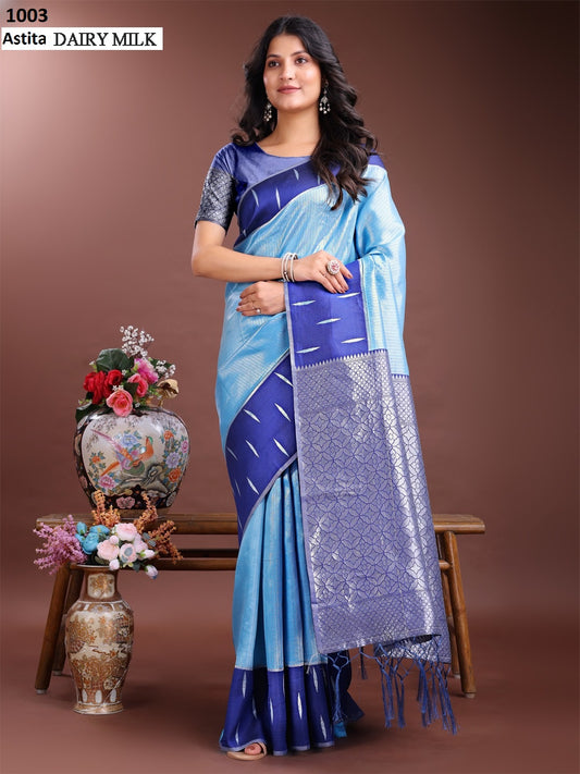 1003 Dairy Milk Astita Lichi Silk Sarees