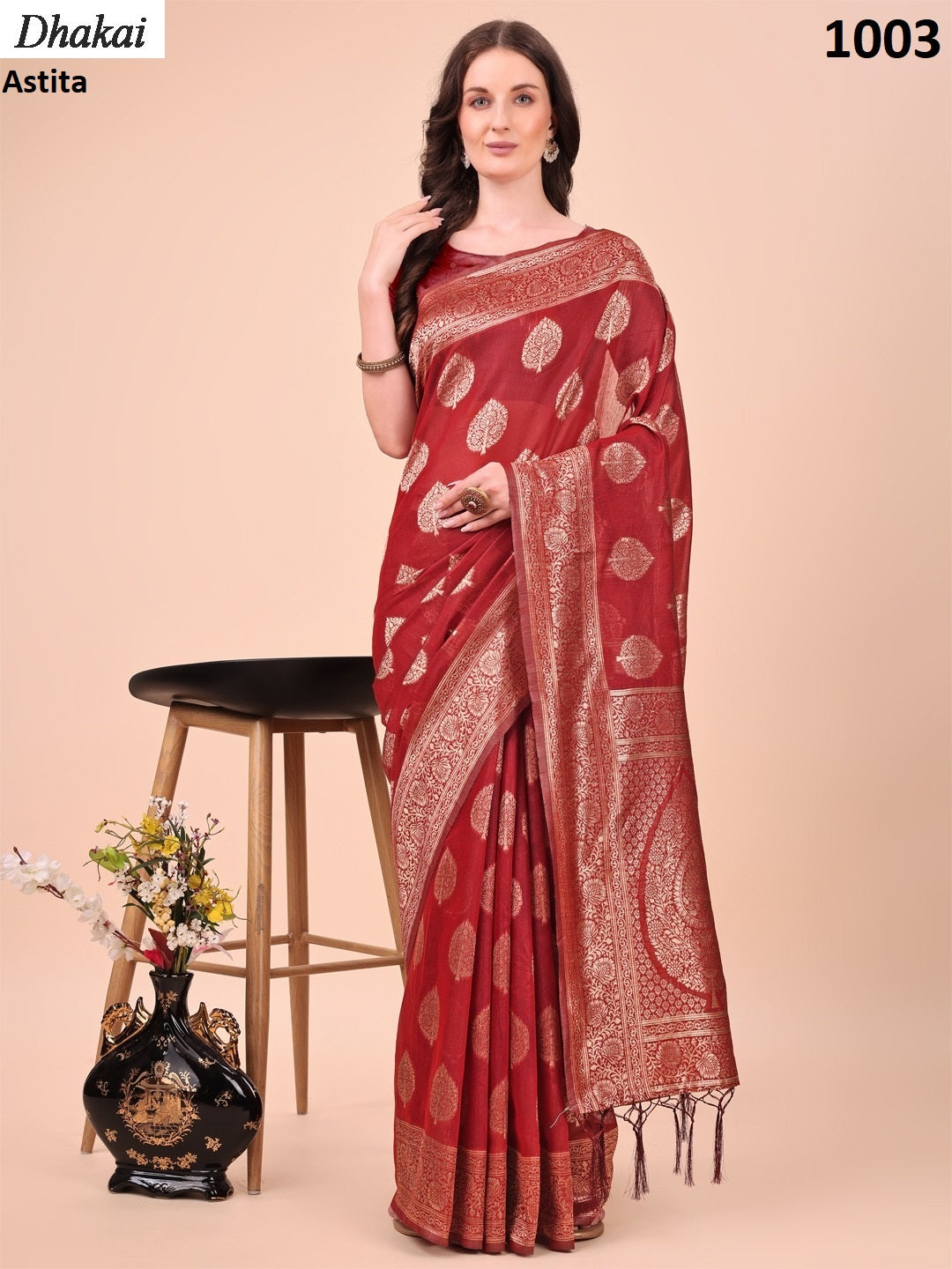 1003 Dhakai Astita Cotton Sarees