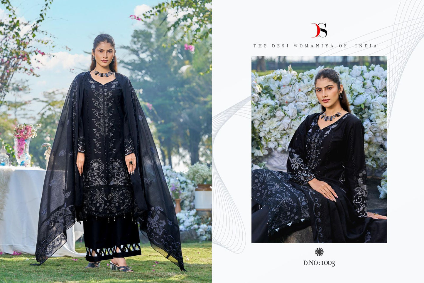 1003 Elaf 5 Deepsy Pure Cotton Pakistani Salwar Suits