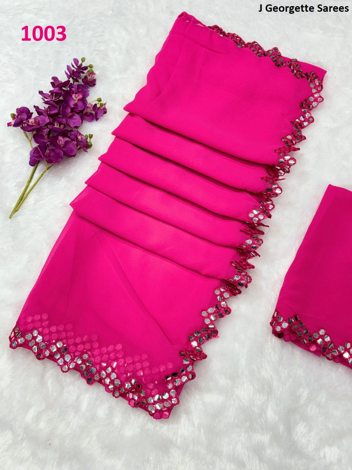 1003 J Georgette Sarees