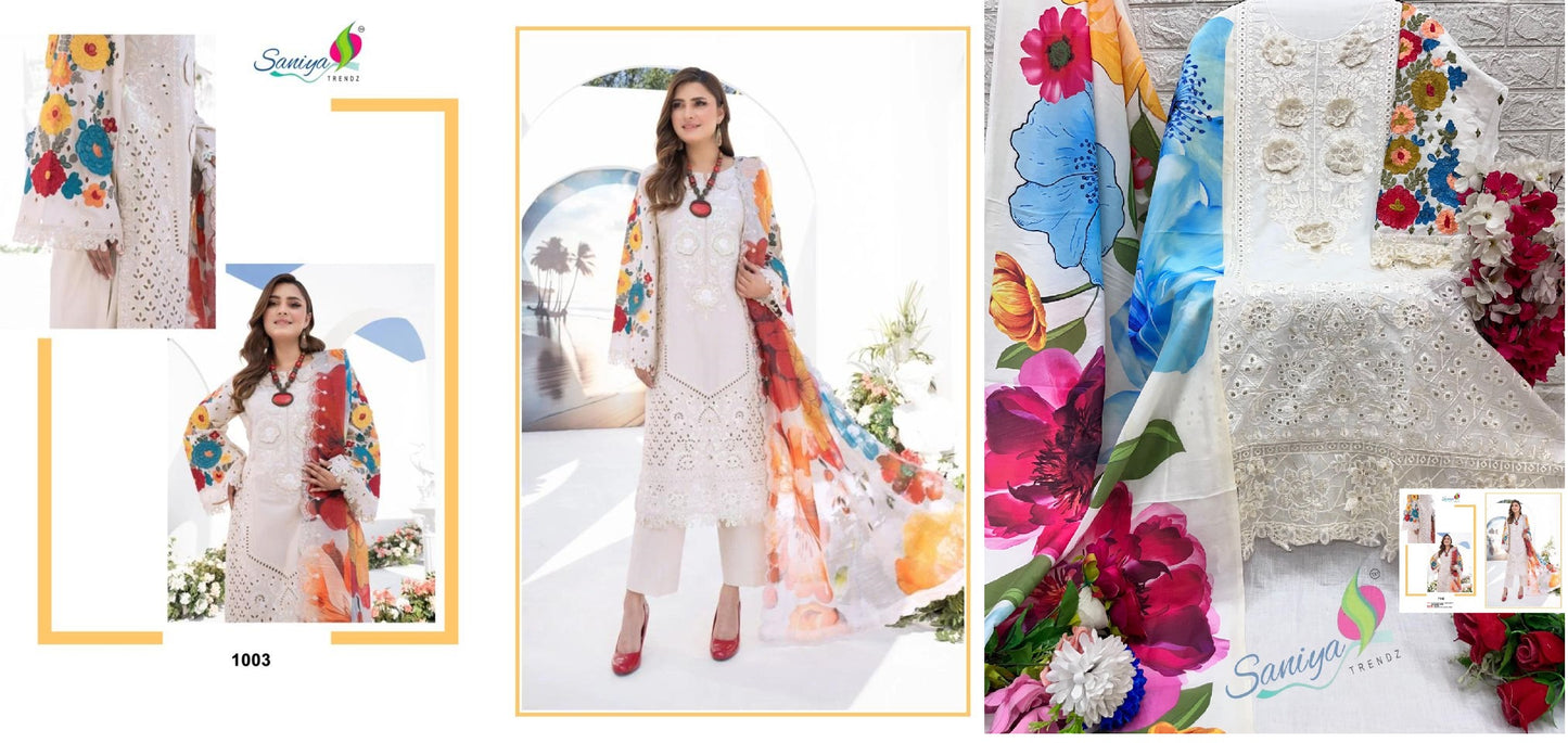 1003 Karma Collection Vol 1 Saniya Trendz Pakistani Salwar Suits