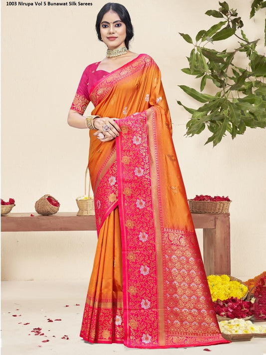 1003 Nirupa Vol 5 Bunawat Silk Sarees