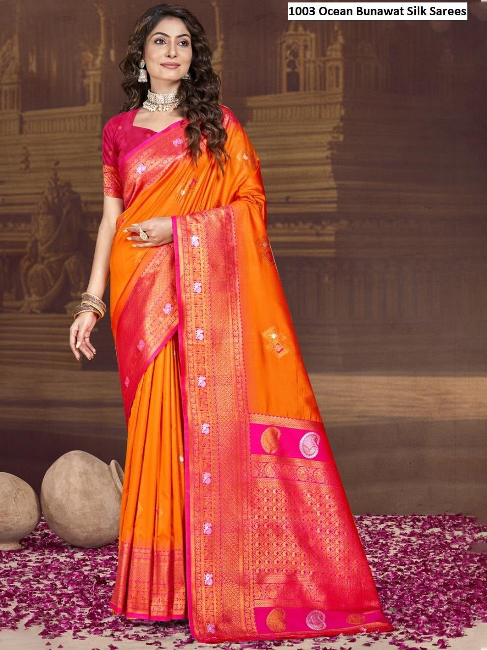 1003 Ocean Bunawat Silk Sarees