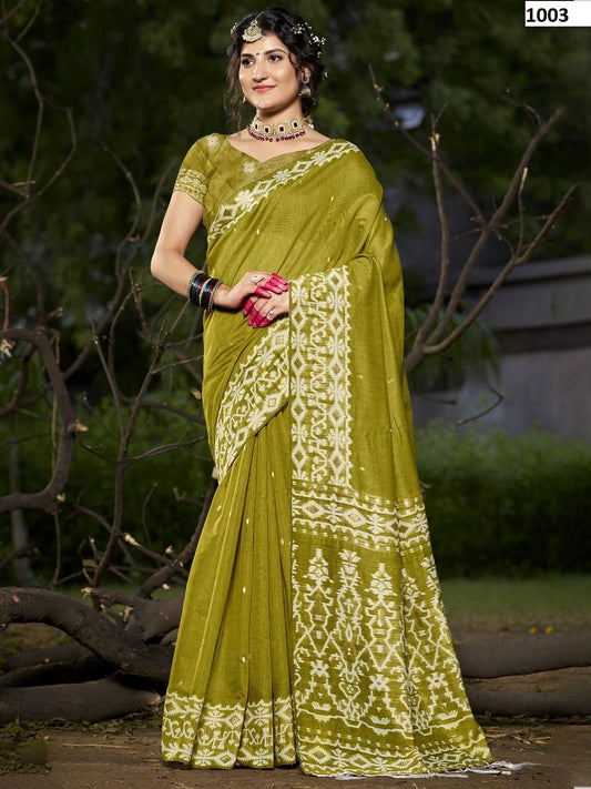 1003 Silver Line Vol 3 Bunawat Cotton Sarees