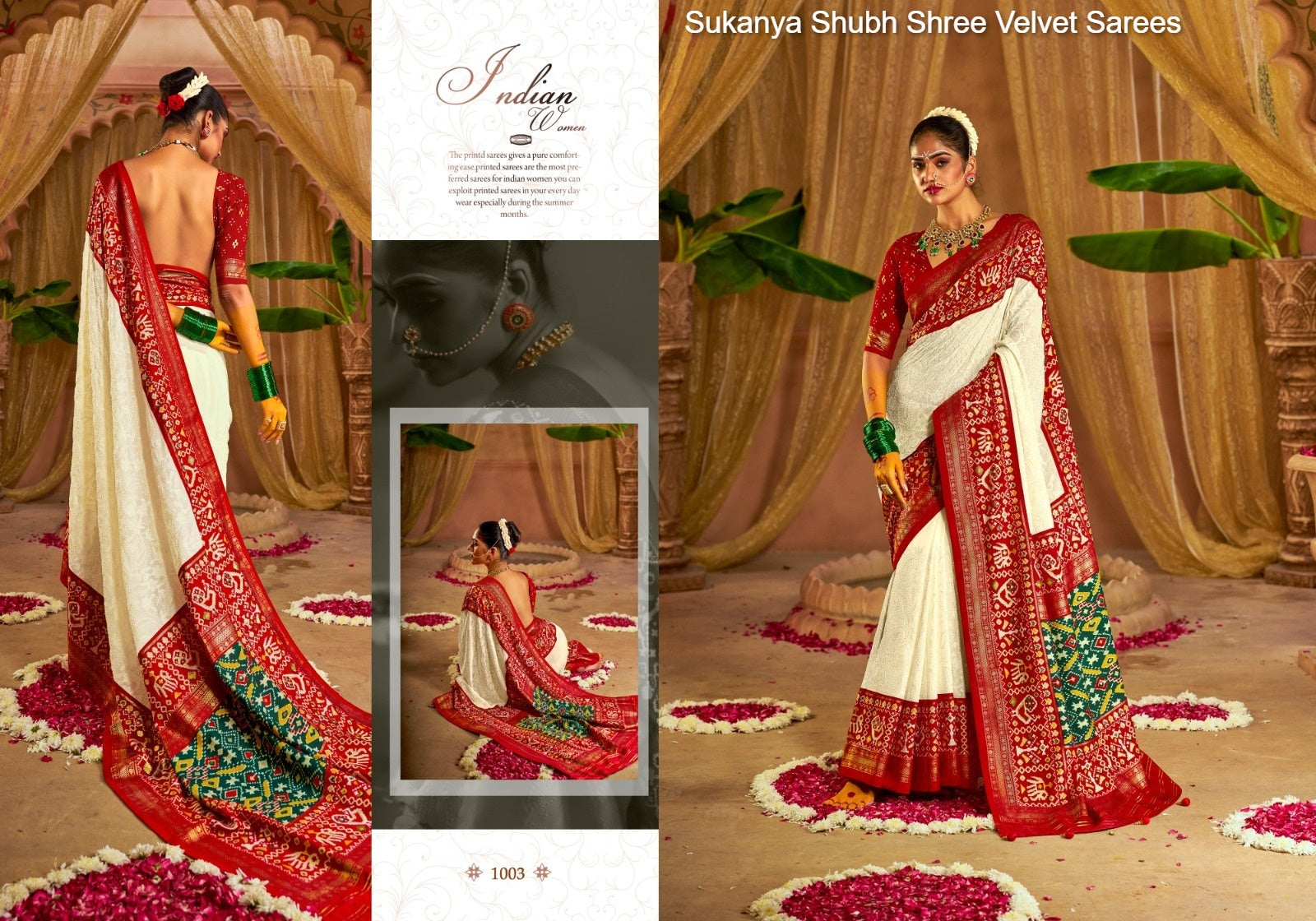 1003 Sukanya Shubh Shree Velvet Sarees