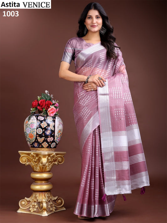1003 Venice Astita Organza Sarees