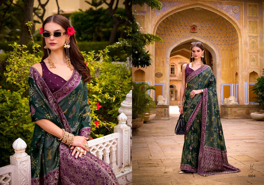 1004 Aaradhyam Trikaashi Nv Satin Sarees