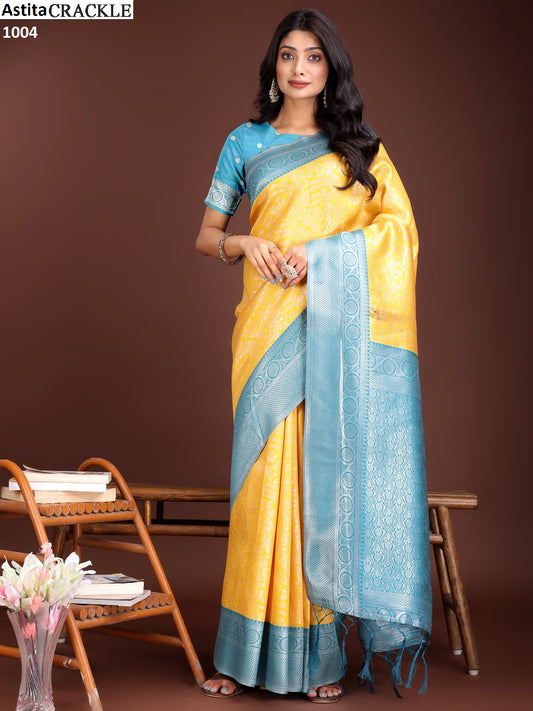 1004 Crackle Astita Silk Sarees