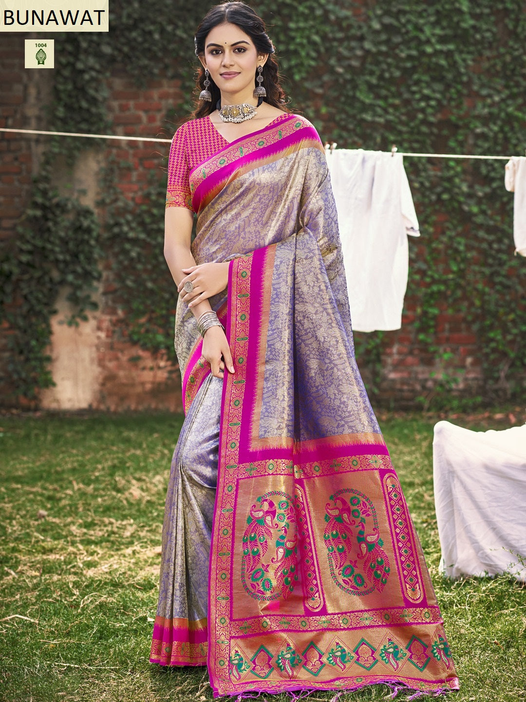 1004 Jardoshi Silk Bunawat Silk Sarees