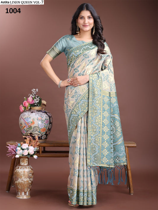 1004 Linen Queen Vol 7 Astita Cotton Sarees