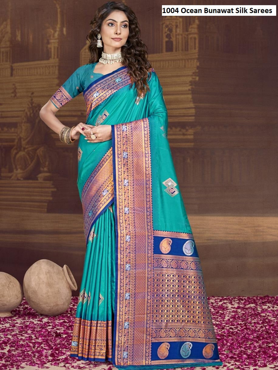 1004 Ocean Bunawat Silk Sarees
