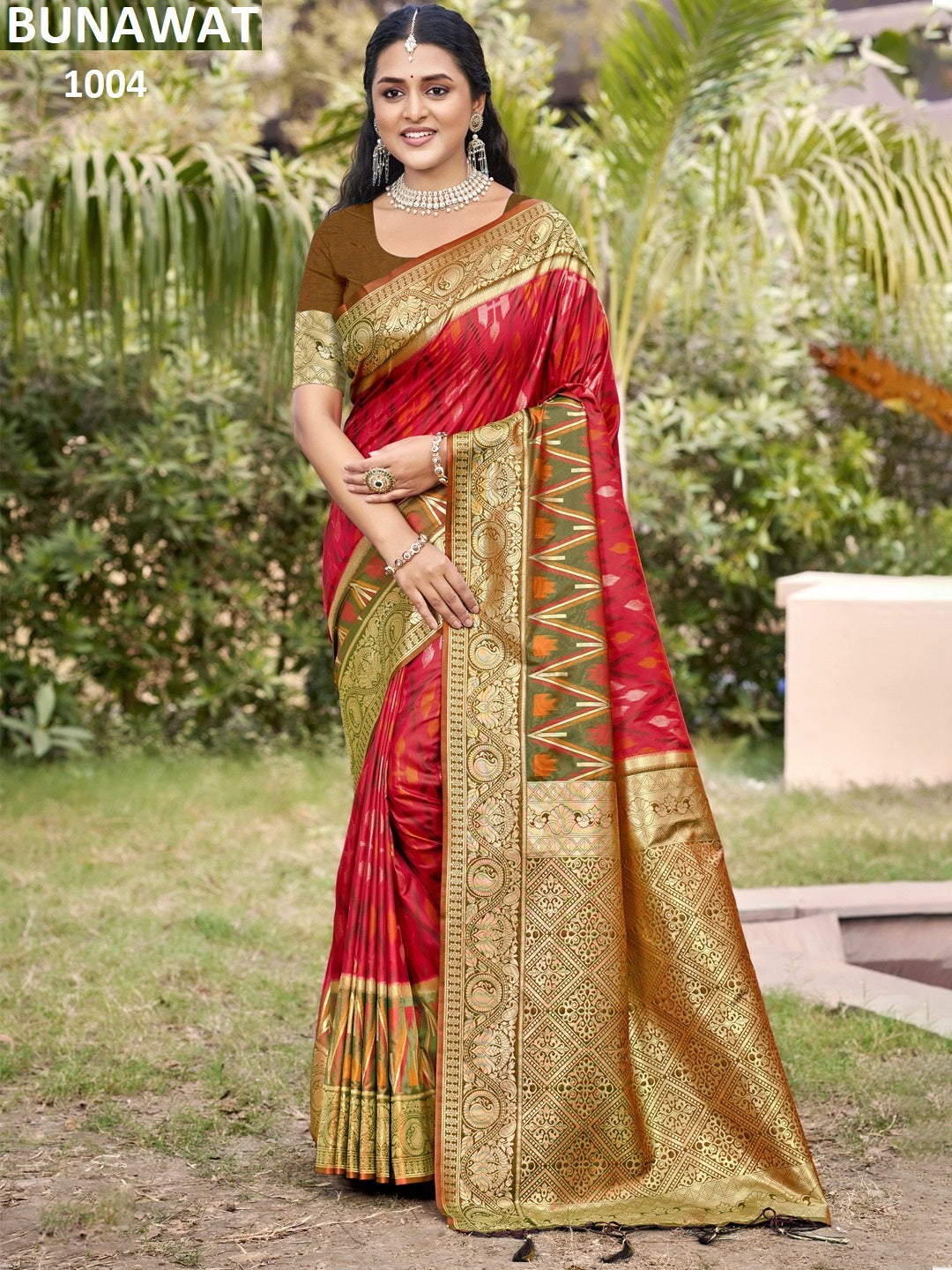 1004 Pochampalli Silk Vol 5 Bunawat Silk Sarees