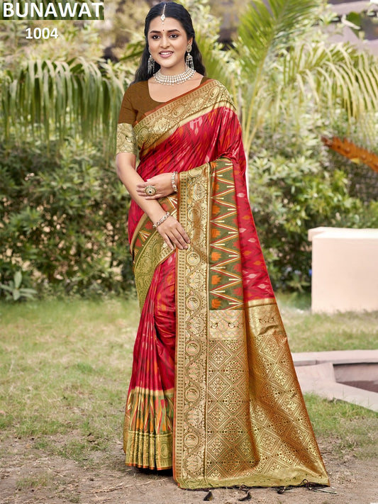 1004 Pochampalli Silk Vol 5 Bunawat Silk Sarees