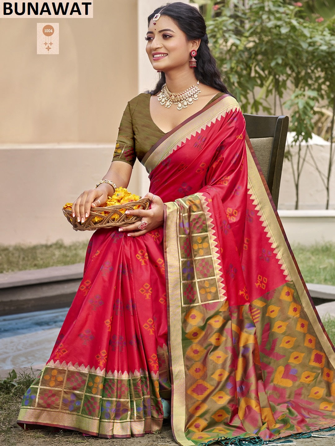 1004 Pochampalli Silk Vol 6 Bunawat Silk Sarees