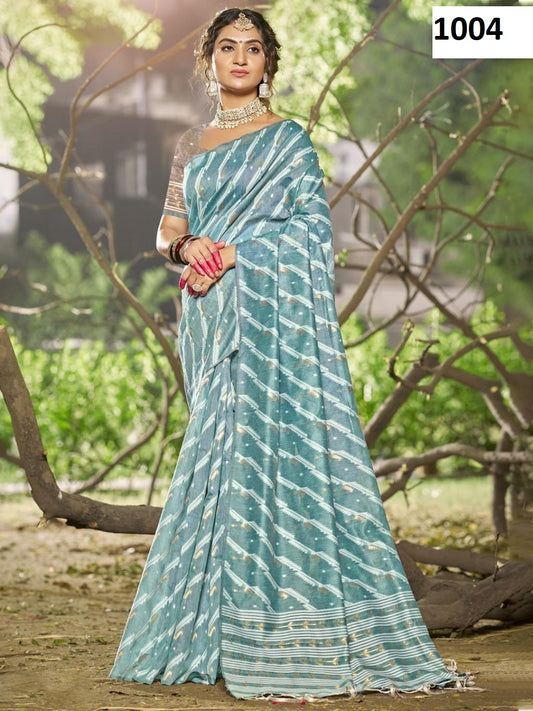 1004 Silver Line Vol 2 Bunawat Cotton Sarees