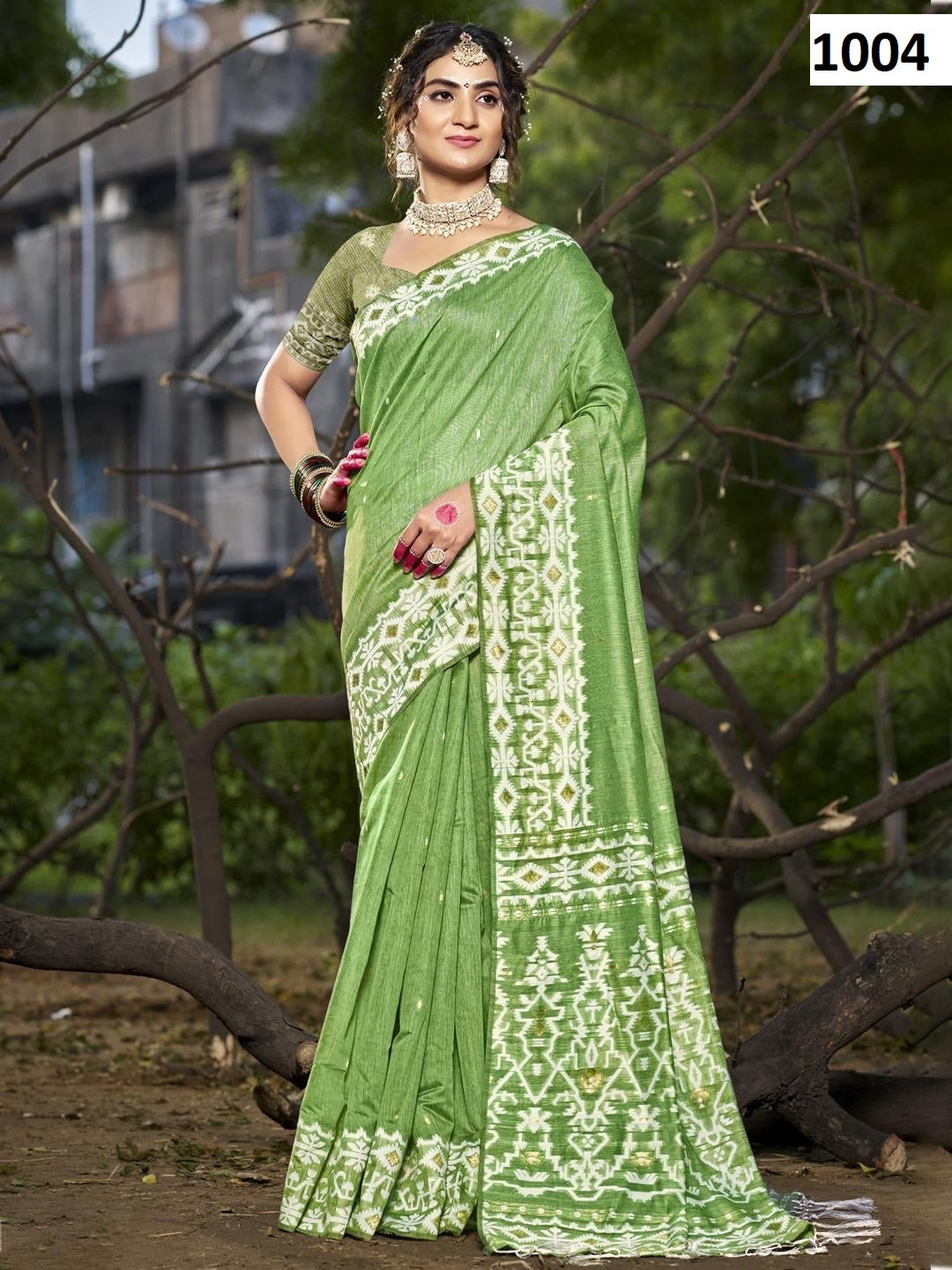 1004 Silver Line Vol 3 Bunawat Cotton Sarees