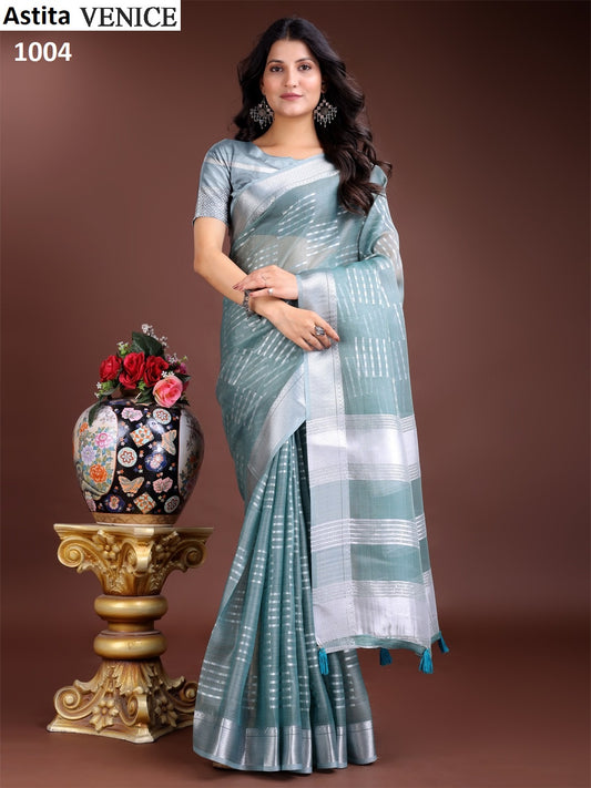 1004 Venice Astita Organza Sarees