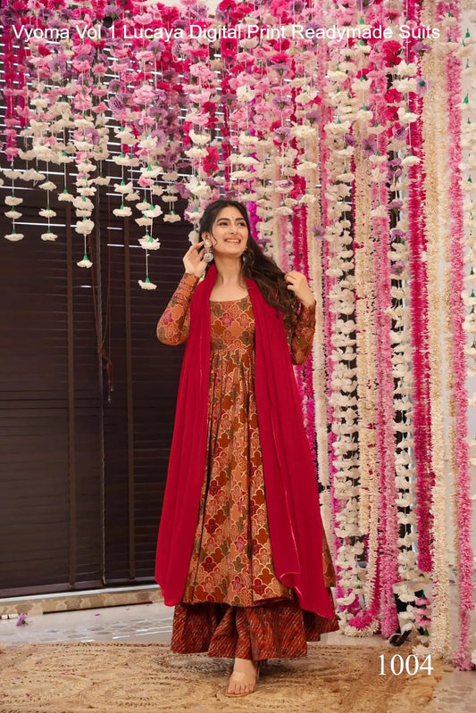 1004 Vyoma Vol 1 Lucaya Digital Print Readymade Suits