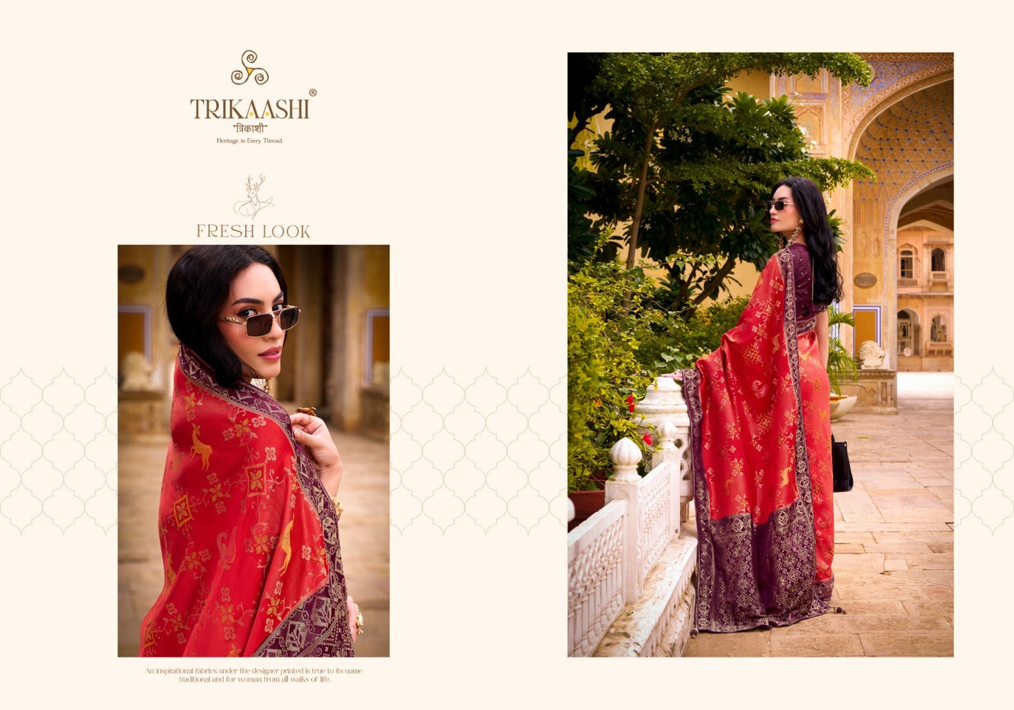 1005 Aaradhyam Trikaashi Nv Satin Sarees