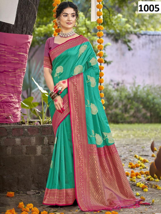 1005 Antique Bunawat Silk Sarees