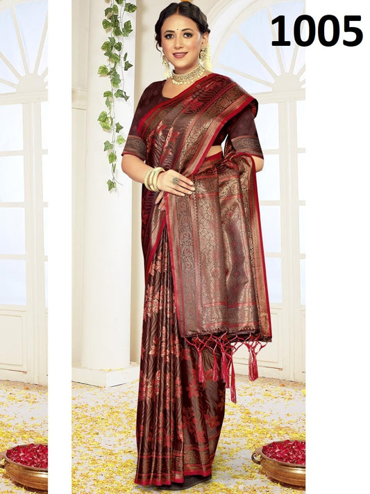 1005 Bhumika Bunawat Satin Sarees