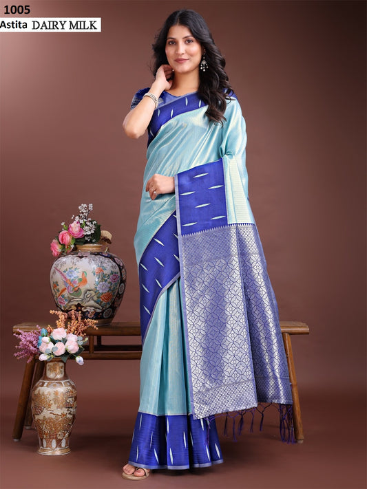 1005 Dairy Milk Astita Lichi Silk Sarees