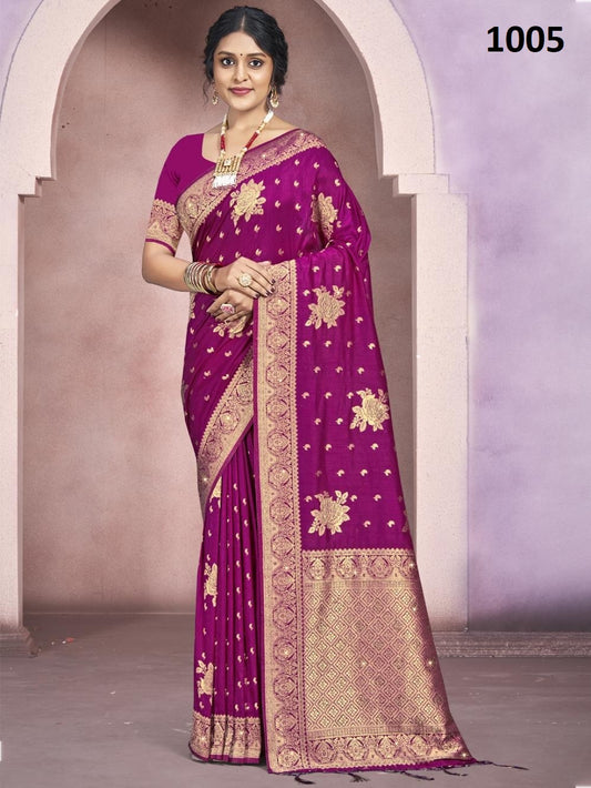 1005 Kamdhenu Vol 5 Bunawat Silk Sarees