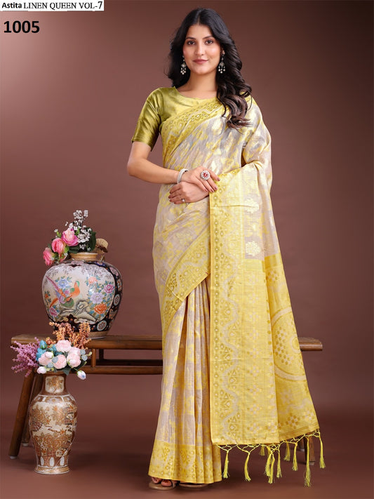 1005 Linen Queen Vol 7 Astita Cotton Sarees